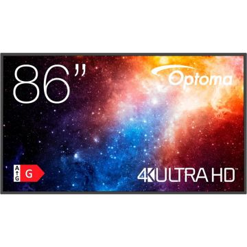 OPTOMA Ecran profesional, Display Interactiv Optoma N3861K, 86 inch, UltraHD/4K, HDMI, MediaPlayer, Android 11, Negru OPTOMA Ecran profesional, Display Interactiv Optoma N3861K, 86 inch, UltraHD/4K, HDMI, MediaPlayer, Android 11, Negru