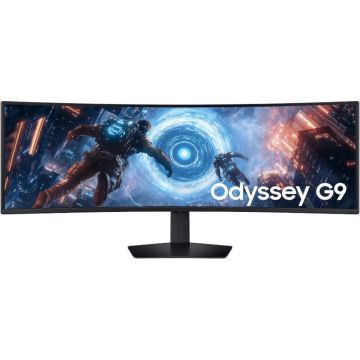 Samsung Monitor Gaming Curbat VA Samsung Odyssey G9 LS49FG910EUXEN, 49, DQHD (5120 x 1440), FreeSync Premium Pro, HDR10+ Gaming, VESA DisplayHDR True Black 400, 1ms(GTG), 144 Hz, Negru Samsung Monitor Gaming Curbat VA Samsung Odyssey G9 LS49FG910EUXEN, 49, DQHD (5120 x 1440), FreeSync Premium Pro, HDR10+ Gaming, VESA DisplayHDR True Black 400, 1ms(GTG), 144 Hz, Negru
