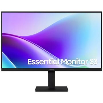 Samsung Monitor multimedia Samsung Essential S3 S32GF LS24F320GAUXEN, Diagonala 24, IPS FHD 1920 x 1080, 5 ms, 120 Hz, Negru Samsung Monitor multimedia Samsung Essential S3 S32GF LS24F320GAUXEN, Diagonala 24, IPS FHD 1920 x 1080, 5 ms, 120 Hz, Negru