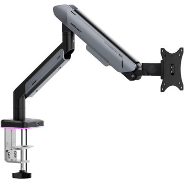 Suport TV / Monitor Anda Seat AD-W-A9X-1S-BT, Reglabil, 17 - 42 inch, Iluminare RGB, Argintiu Suport TV / Monitor Anda Seat AD-W-A9X-1S-BT, Reglabil, 17 - 42 inch, Iluminare RGB, Argintiu