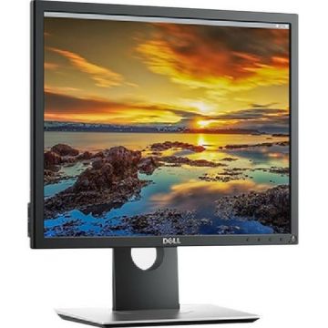 Monitor IPS LED Dell 19inch P1917S, SXGA (1280 x 1024), VGA, HDMI, DisplayPort, Pivot (Negru/Argintiu)