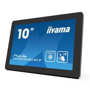 Monitor IPS LED iiyama ProLite 10.1inch TW1023ASC-B1P, HD (1280x800), HDMI, Android, Boxe, Touchscreen (Negru)