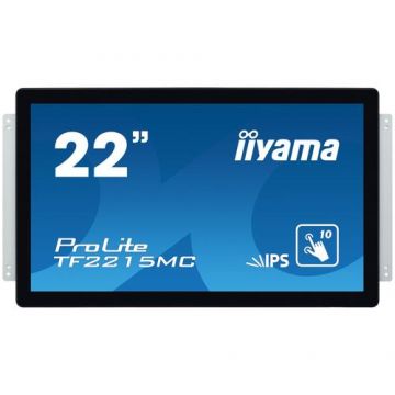 Monitor IPS LED iiyama ProLite 22inch TF2215MC-B2 , Full HD (1920x1080), VGA, HDMI, DisplayPort, Touchscreen (Negru)