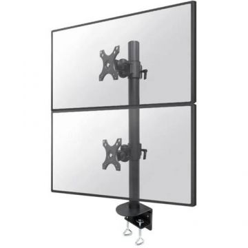 Suport Monitor de Birou Dublu Neomounts FPMA-D960DVBLACKPLUS, 17inch - 49inch, VESA 100x100, 15kg (Negru)