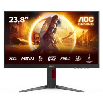 AOC Monitor AOC 24G4HA 23.8inch Fast IPS Full HD 200Hz HDR10 G-Sync 1x DisplayPort 1 x headphone 2xHDMI2.0 Negru AOC Monitor AOC 24G4HA 23.8inch Fast IPS Full HD 200Hz HDR10 G-Sync 1x DisplayPort 1 x headphone 2xHDMI2.0 Negru