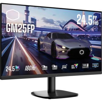 COOLER MASTER Monitor gaming IPS LED Cooler Master GM25FP, 24.5 inch, FullHD, HDMI, DisplayPort, Boxe, 180Hz, 1 ms, Negru COOLER MASTER Monitor gaming IPS LED Cooler Master GM25FP, 24.5 inch, FullHD, HDMI, DisplayPort, Boxe, 180Hz, 1 ms, Negru