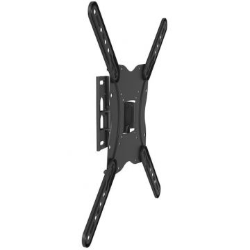 EQUIP Suport de perete extensibil Equip 650406, 23-55, 30 kg, inclinare/rotatie, negru EQUIP Suport de perete extensibil Equip 650406, 23-55, 30 kg, inclinare/rotatie, negru