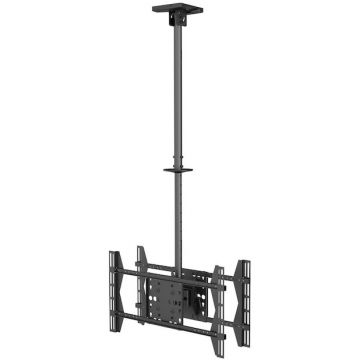 EQUIP Suport de tavan reglabil Equip 650370, 32-65, 40 kg, inclinare/rotatie, negru EQUIP Suport de tavan reglabil Equip 650370, 32-65, 40 kg, inclinare/rotatie, negru