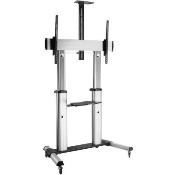 EQUIP Suport TV/monitor reglabil Equip 650605, 60-100, inclinabil, 100 kg, negru/argintiu EQUIP Suport TV/monitor reglabil Equip 650605, 60-100, inclinabil, 100 kg, negru/argintiu