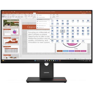 Lenovo Monitor IPS LED, Lenovo ThinkVision T27-40, 27 inch, Full HD 1920 x 1080, 4 ms, 120 HZ, VGA, HDMI, DisplayPort, Negru Lenovo Monitor IPS LED, Lenovo ThinkVision T27-40, 27 inch, Full HD 1920 x 1080, 4 ms, 120 HZ, VGA, HDMI, DisplayPort, Negru
