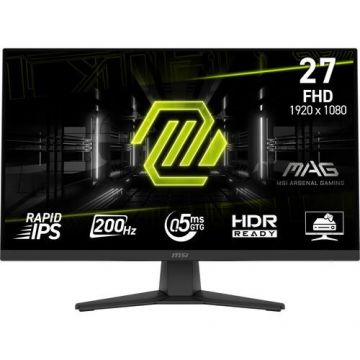 Monitor Gaming Rapid IPS LED MSI 27inch MAG 272F, Full HD (1920 x 1080), HDMI, DisplayPort, 200 Hz, 0.5 ms (Negru) Monitor Gaming Rapid IPS LED MSI 27inch MAG 272F, Full HD (1920 x 1080), HDMI, DisplayPort, 200 Hz, 0.5 ms (Negru)