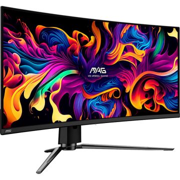 MSI Monitor curbat pentru gaming MSI MAG 341CQPDE, Display 34.2 UWQHD 3440 x 1440, QD-OLED, Adaptive-Sync, HDR, 175Hz, Negru MSI Monitor curbat pentru gaming MSI MAG 341CQPDE, Display 34.2 UWQHD 3440 x 1440, QD-OLED, Adaptive-Sync, HDR, 175Hz, Negru