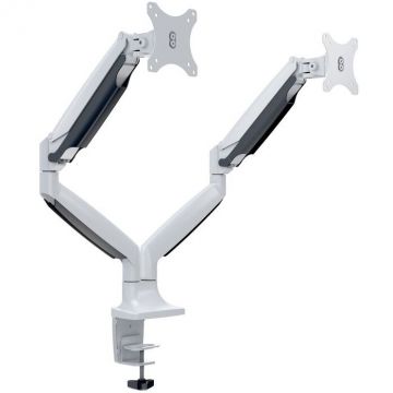 Multibrackets Suport 2 monitoare de masa, Gas Spring Multibrackets MB-7086, 15- 27, max.9 kg / monitor, alb Multibrackets Suport 2 monitoare de masa, Gas Spring Multibrackets MB-7086, 15- 27, max.9 kg / monitor, alb
