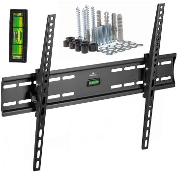 OEM Suport TV de Perete KingMount KG-1011, Universal, Diagonala 35”- 85”, Max 45kg, Vesa 100x100 – 600x400, Negru OEM Suport TV de Perete KingMount KG-1011, Universal, Diagonala 35”- 85”, Max 45kg, Vesa 100x100 – 600x400, Negru