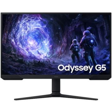Samsung Monitor Gaming VA LED Samsung Odyssey G5, 27 inch, QHD 2560 x 1440, HDMI, DisplayPort, Pivot, 180 Hz, 1 ms, Negru Samsung Monitor Gaming VA LED Samsung Odyssey G5, 27 inch, QHD 2560 x 1440, HDMI, DisplayPort, Pivot, 180 Hz, 1 ms, Negru
