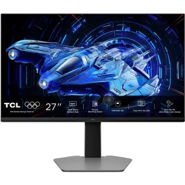 TCL Monitor Gaming QD-Mini LED TCL 27G64, 27, QHD (2560x1440), 180Hz, 1ms GTG, AMD FreeSync™ Premium, G-Sync™ Compatible, HDR600, 2x HDMI, Display Port, Jack, Pivot, Negru-Gri TCL Monitor Gaming QD-Mini LED TCL 27G64, 27, QHD (2560x1440), 180Hz, 1ms GTG, AMD FreeSync™ Premium, G-Sync™ Compatible, HDR600, 2x HDMI, Display Port, Jack, Pivot, Negru-Gri