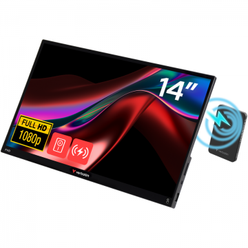 Verbatim Monitor portabil Verbatim, 14, Touchscreen, Full HD 1920 x 1080, IPS, 6 ms, 60 Hz, USB-C, HDR, FreeSync Verbatim Monitor portabil Verbatim, 14, Touchscreen, Full HD 1920 x 1080, IPS, 6 ms, 60 Hz, USB-C, HDR, FreeSync