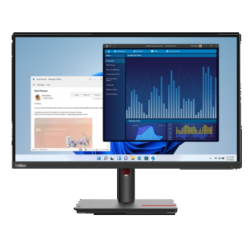 Monitor IPS LED Lenovo ThinkVision 27inch T27h-30, QHD (2560 x 1440), HDMI, DisplayPort, Pivot (Negru)