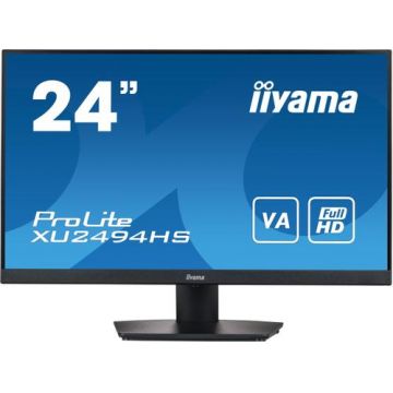 Monitor VA LED iiyama 23.8inch XU2494HS-B2, Full HD (1920 x 1080), HDMI, DisplayPort, Boxe (Negru)