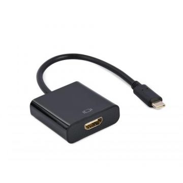 Gembird A-CM-HDMIF-03 Cablu adaptor USB Type-C la HDMI 4K30Hz, Negru