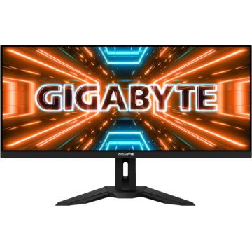 Monitor LED GIGABYTE Gaming M34WQ 34 inch UWQHD IPS 1 ms 144 Hz KVM USB-C HDR FreeSync Premium