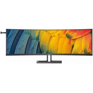 Monitor LED Philips 45B1U6900C Curbat 44.5 inch DQHD VA 4 ms 75 Hz KVM USB-C HDR