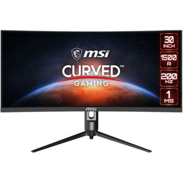 Monitor LED MSI Gaming Optix MAG301CR2 Curbat 29.5 inch 1 ms Negru HDR FreeSync Premium 200 Hz