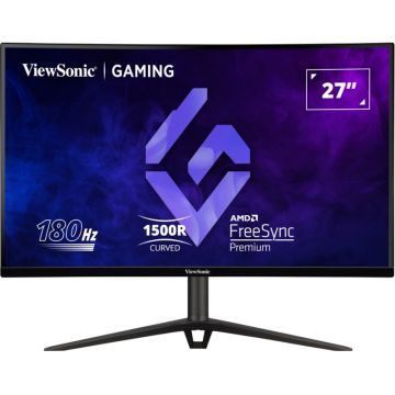 Monitor LED ViewSonic Gaming VX2718-2KPC-MHDJ Curbat 27 inch QHD VA 1 ms 180 Hz FreeSync Premium