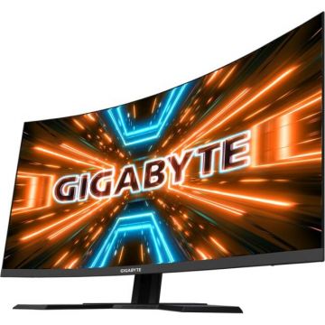 Gigabyte Monitor Gaming VA LED GIGABYTE 31.5 G32QC A, QHD (2560 x 1440), HDMI, DisplayPort, 165 Hz, 1 ms (Negru)